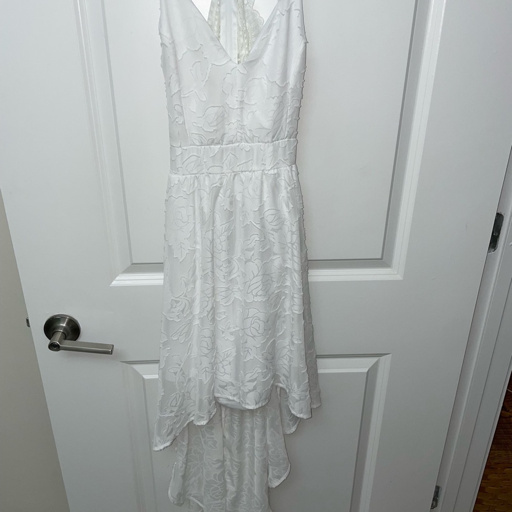 Rue21 White Floral High Low Dress
